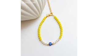 Handcrafted Evil Eye Crystal Beads Bracelet Premium Handmade Design